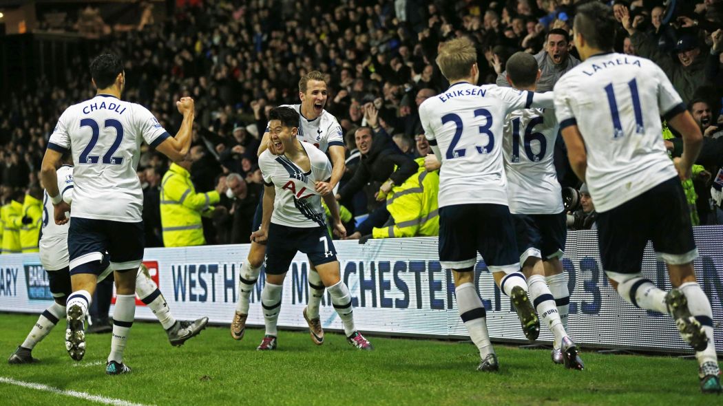 Image result for heung min son and lamela 2016-17