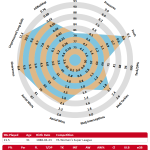 Steph Houghton radar chart, particularly strong on clearances and long balls.