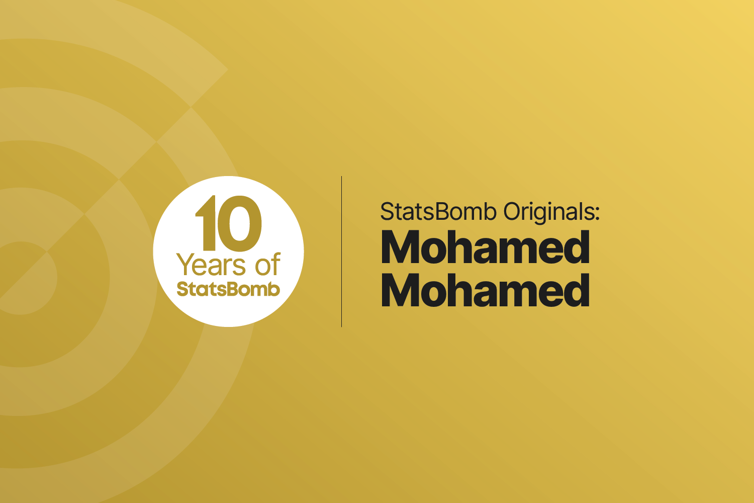 StatsBomb Originals: Mohamed Mohamed
